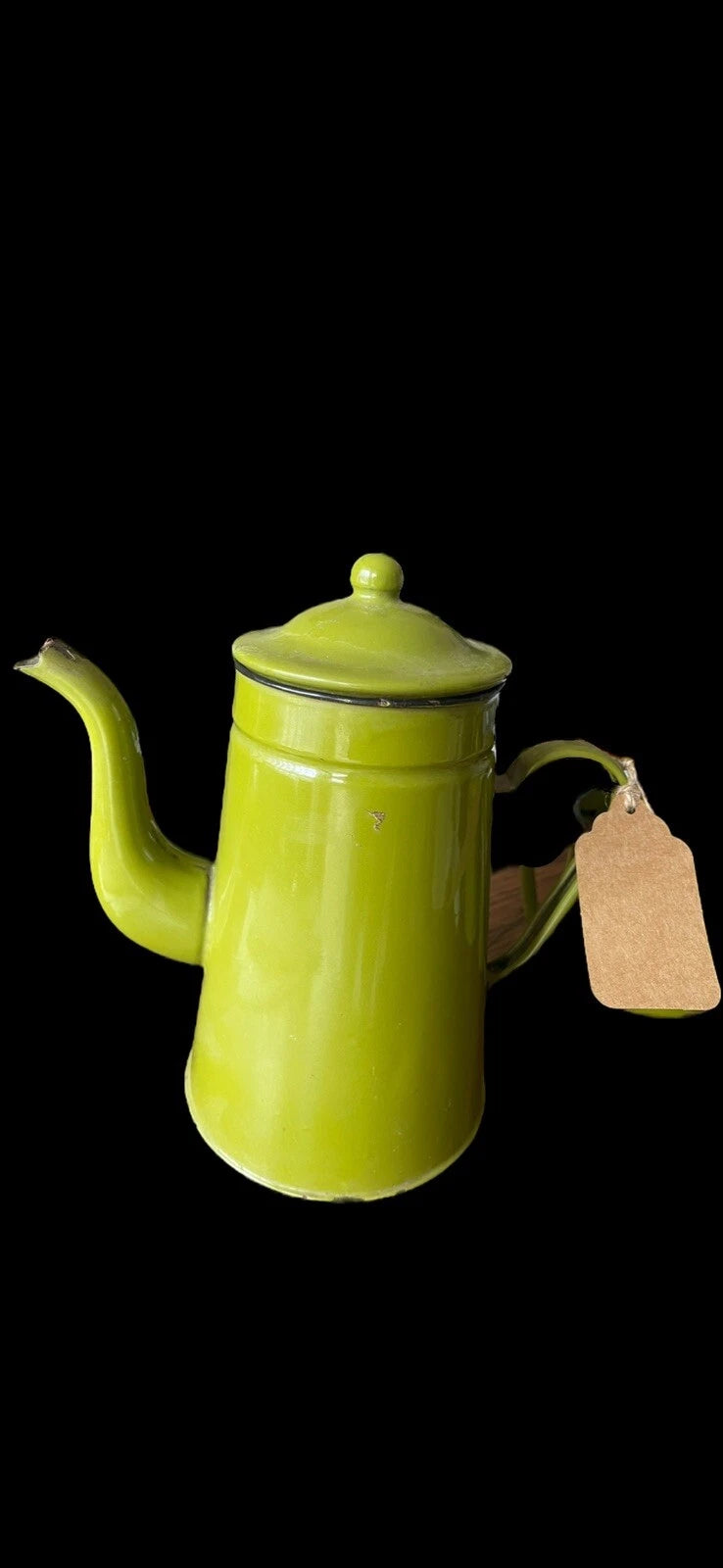 OTTO Japan Enamel Black Trim Tea Kettle Coffee Pot Green w/sugar & Creamer + Lid | eBay