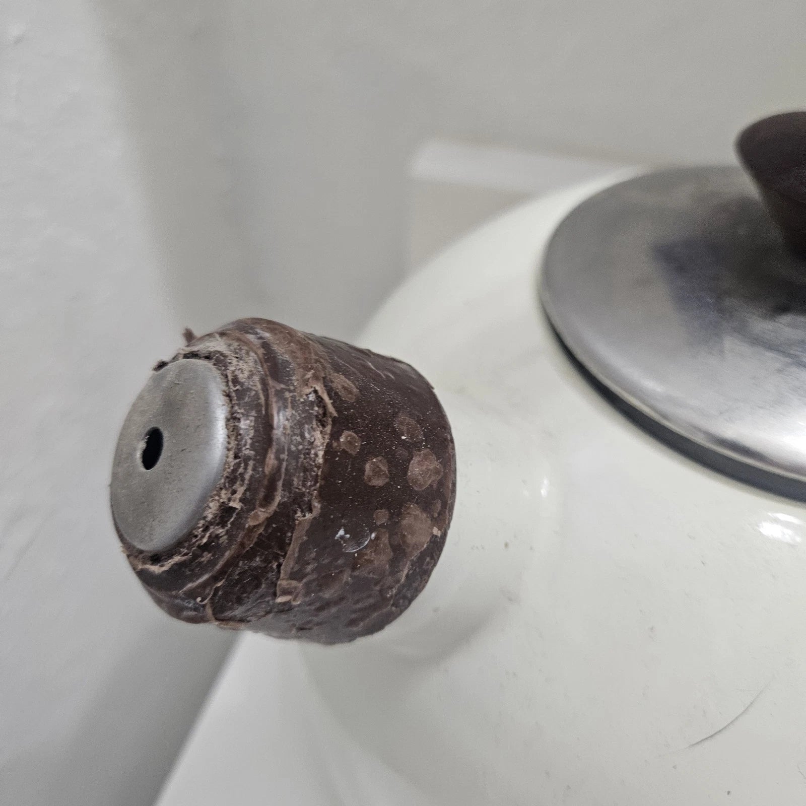 Vintage JPM Enamel Tea Pot Kettle LARGE Sweet Flowers Made In Spain RARE