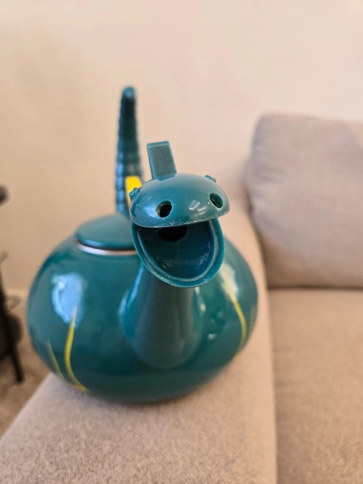 Vintage Copco Puff The Magic Dragon Dinosaur Teapot Tea Kettle