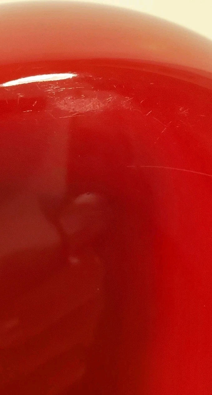 Vintage Chantal Classic Whistling Tea Kettle Teapot Red Enamel Black Handle 1.8