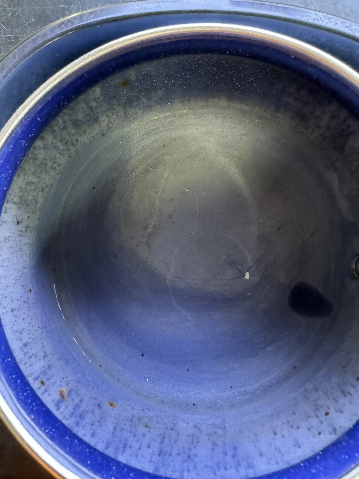 Siam Fuji Ware 2 Quart Tea Pot Kettle Light Blue Coffee Enamel