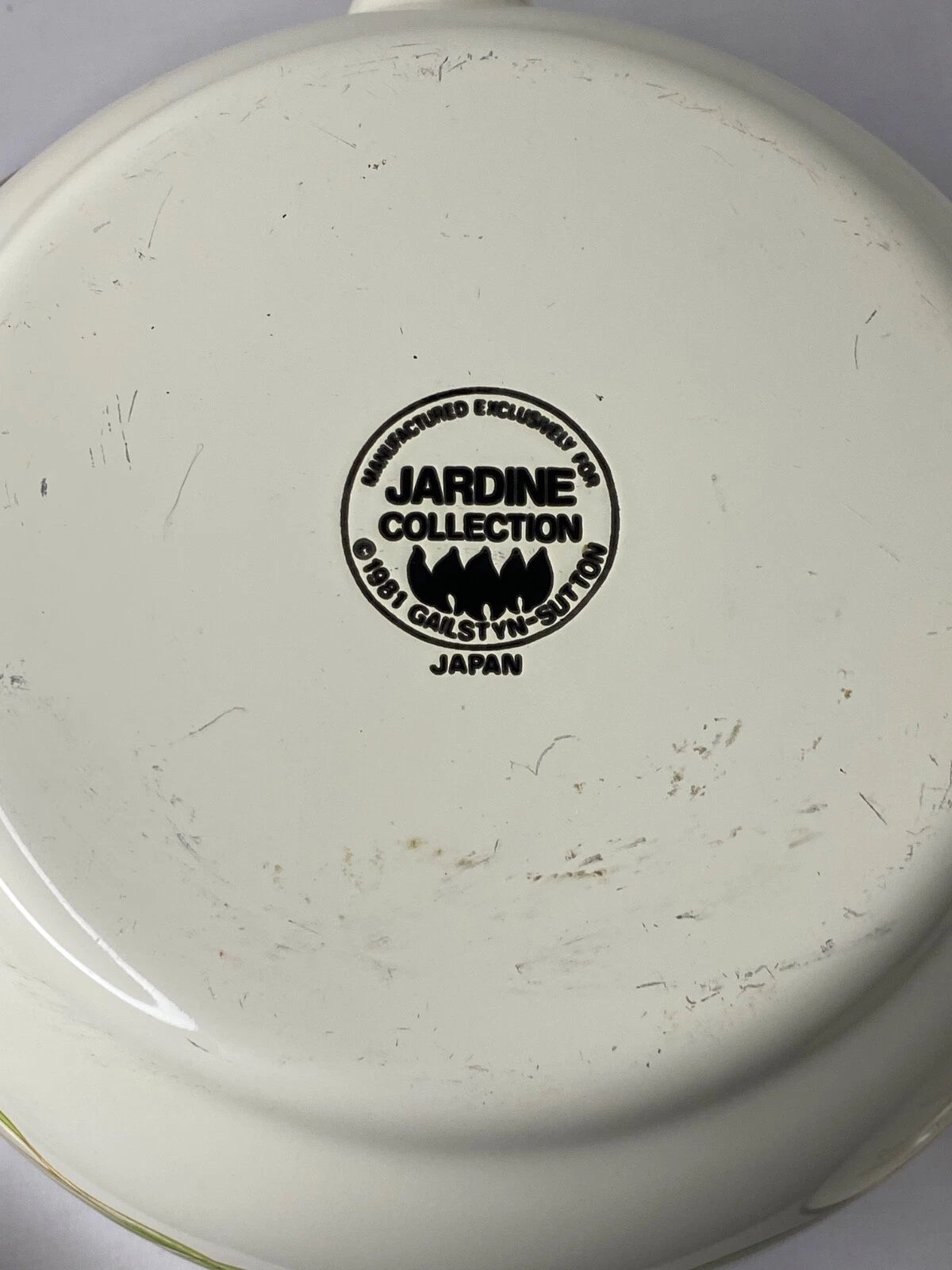 Gailstyn-Sutton Tea Pot Kettle Jardine Collection MCM Floral Enamel 1981 Japan