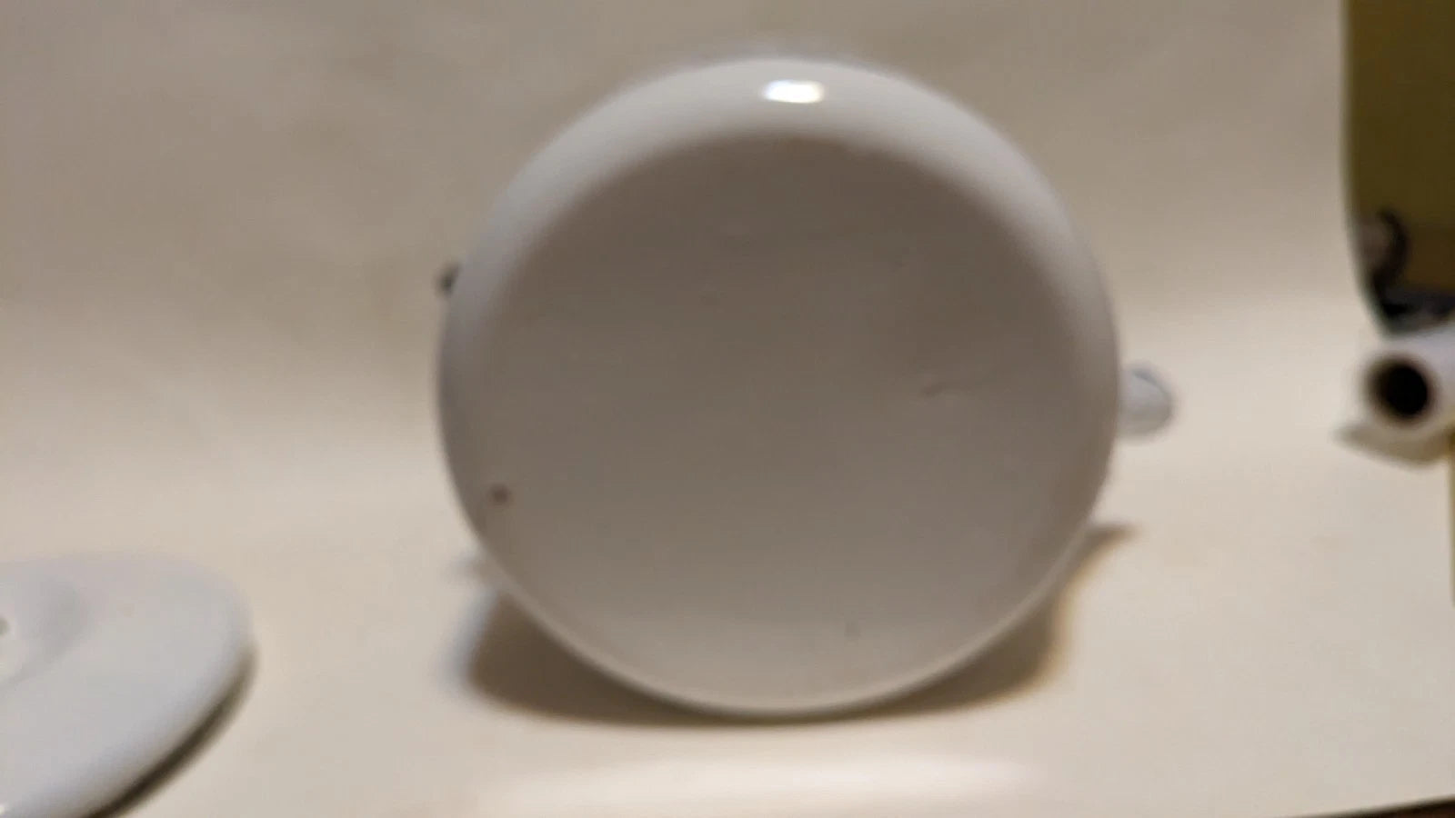 Vintage Blue Onion Danube Style Enamel Teapot Metal Bail Wood Handle 4.5"×8"