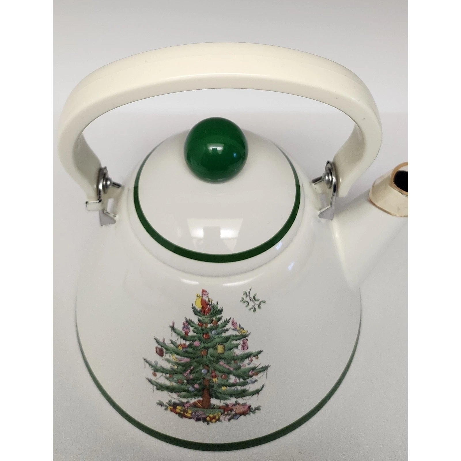 Spode 'Christmas Tree' 2.5 Quart Porcelain Enamel on Steel Tea Kettle/Pot Green | eBay
