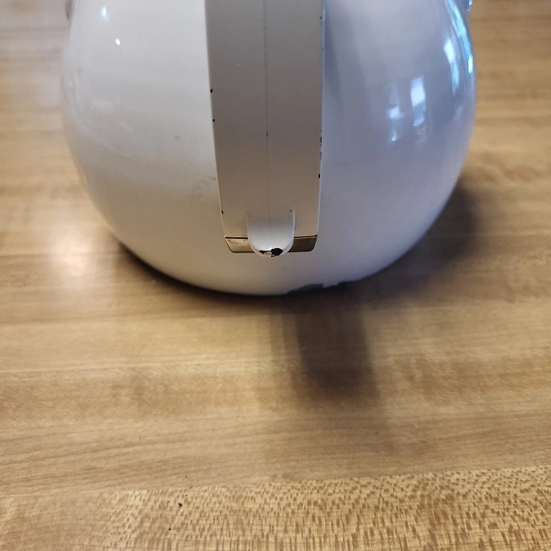 Vintage Copco Enamel Teapot Figural Mr Rabbit Bunny Carrot Whistling Tea Kettle