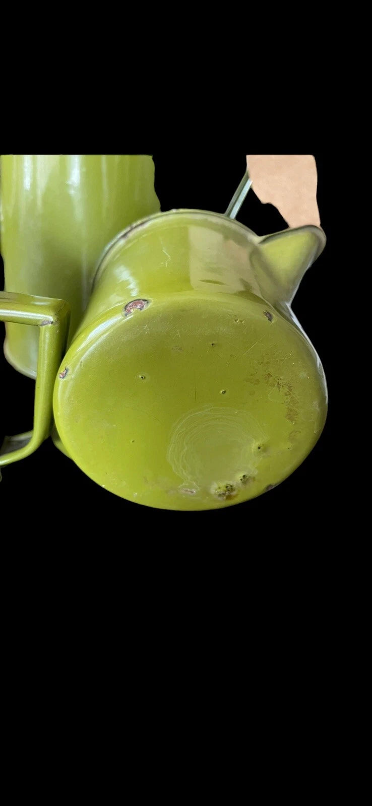 OTTO Japan Enamel Black Trim Tea Kettle Coffee Pot Green w/sugar & Creamer + Lid | eBay