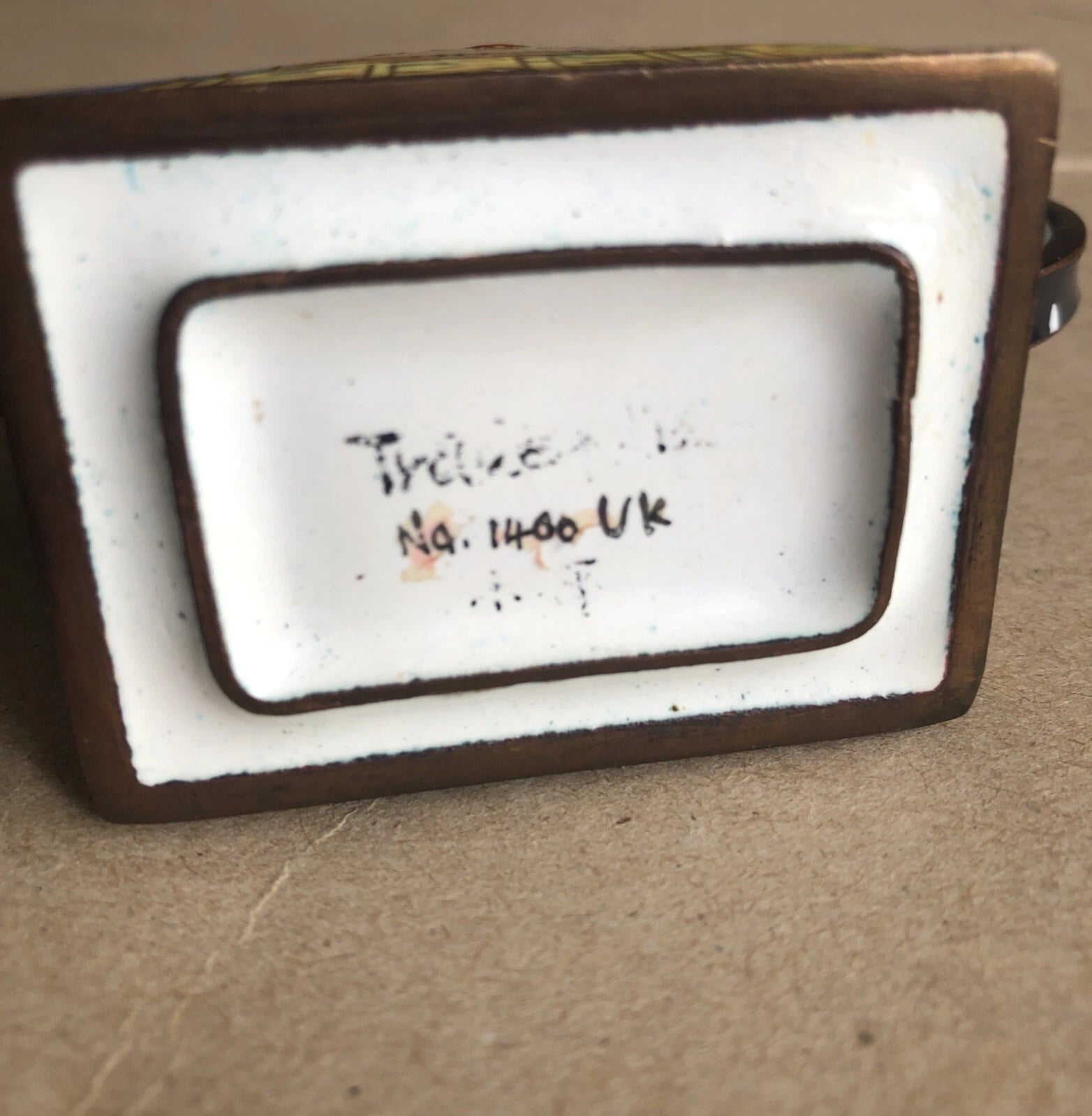 Miniature Enamel Teapot No. 1400 Vintage (3.5”) City Scape Scene No Lid | eBay