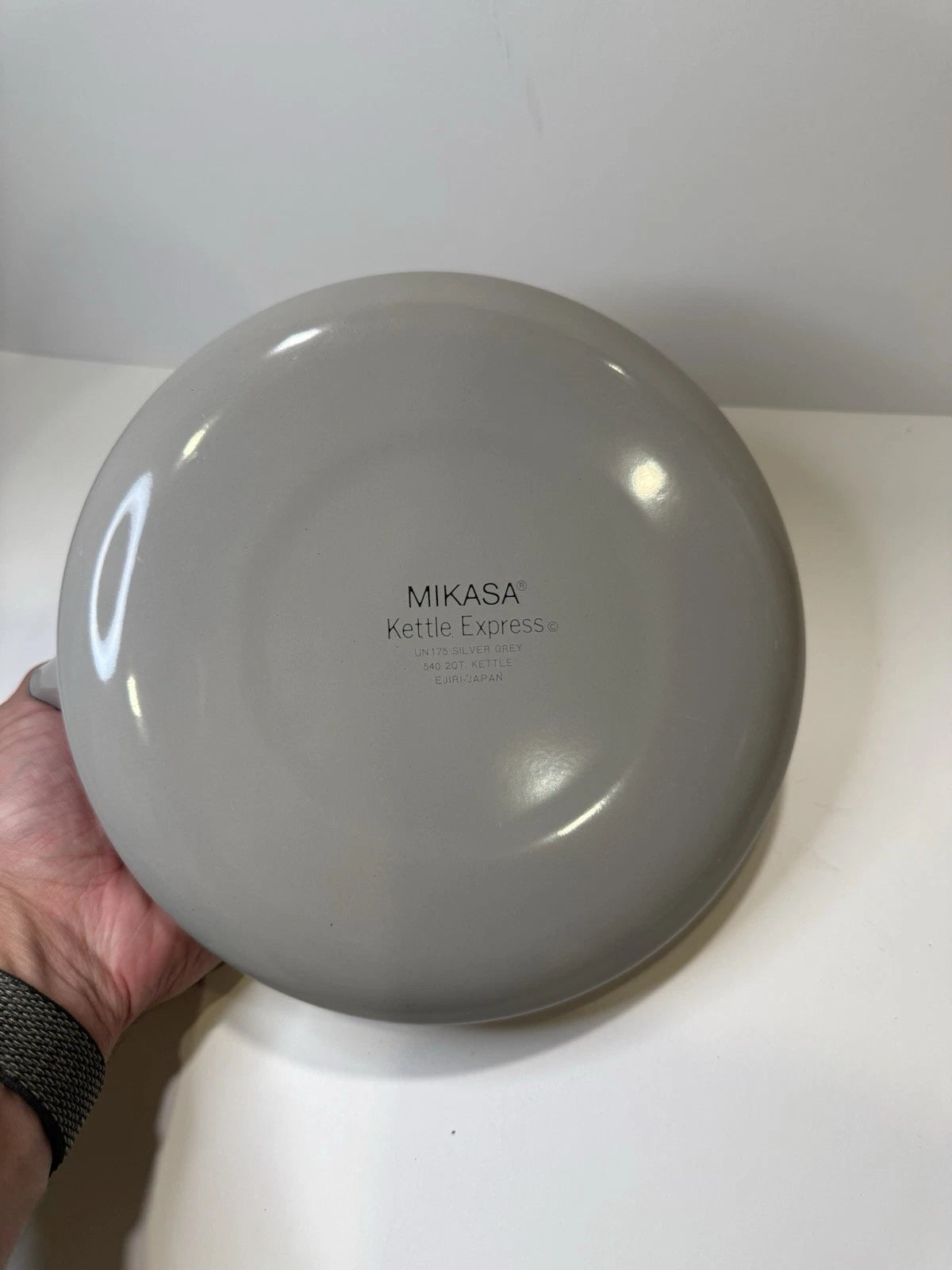 Mikasa Japan Kettle Express 2Qt Enamel Teapot Grey