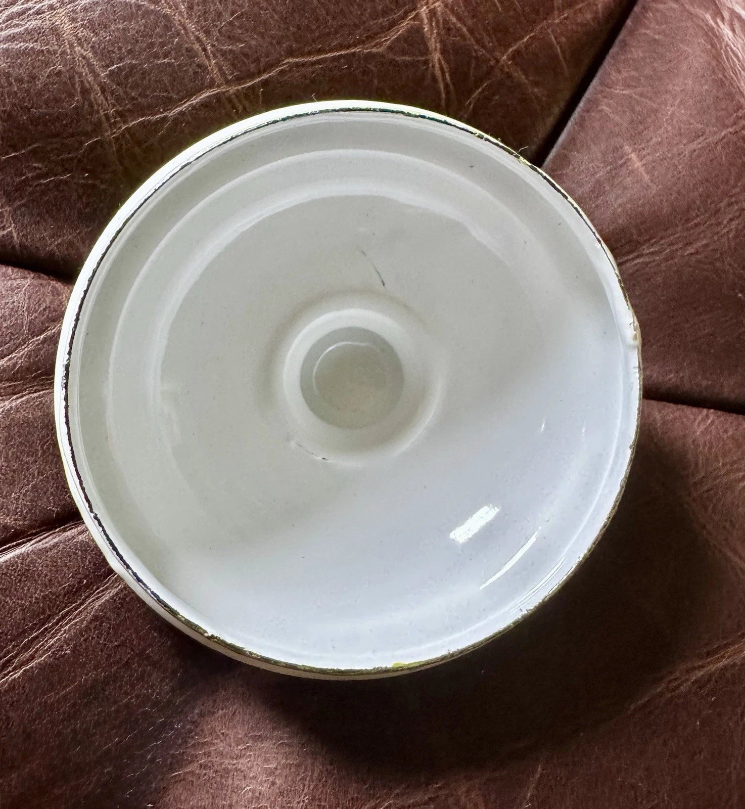 Vintage 1960s Enamelware Graniteware Coffee/Tea Pot 7 1/2" + 12" Bowl FRUIT