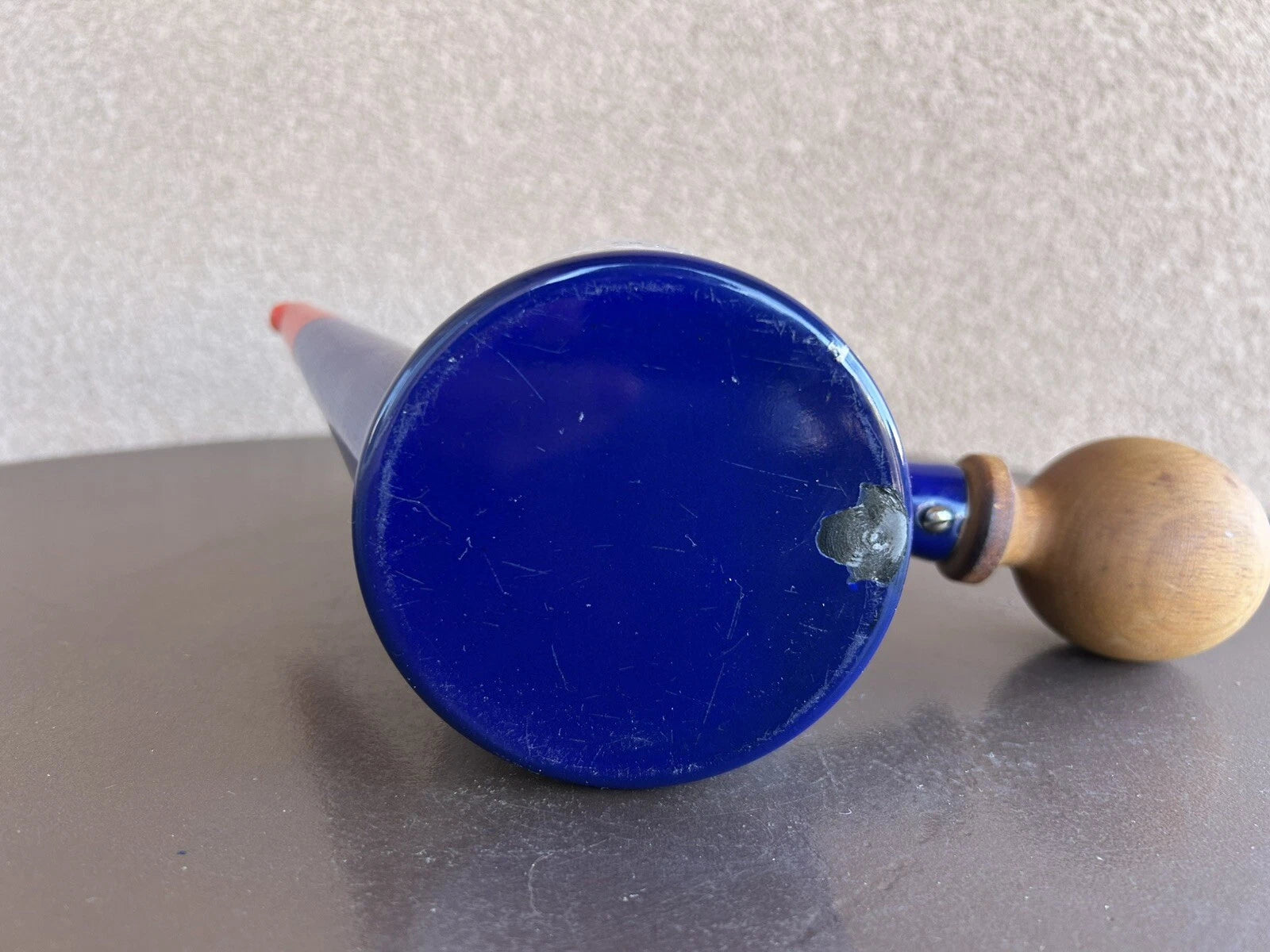 VERY RARE Vintage Peace Hippie Enamelware Tea Pot Dutch Style Wooden Handle | eBay