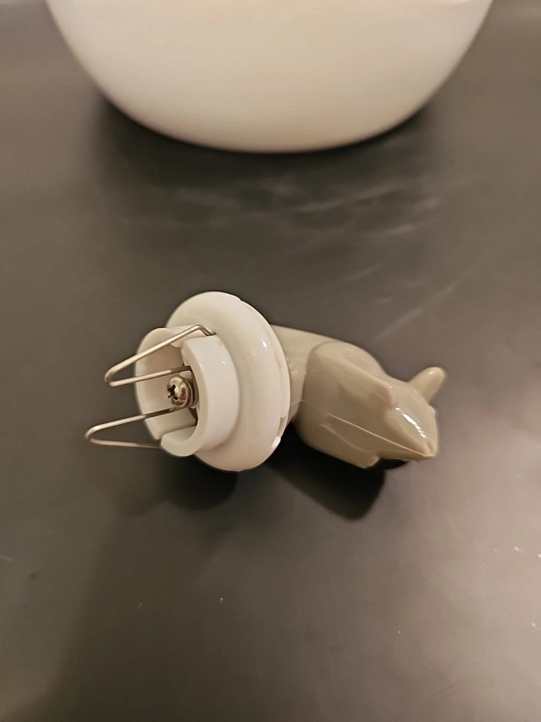 Vintage  Copco White Cat & Gray Mouse Enamelware 2 ½ QT Tea Kettle