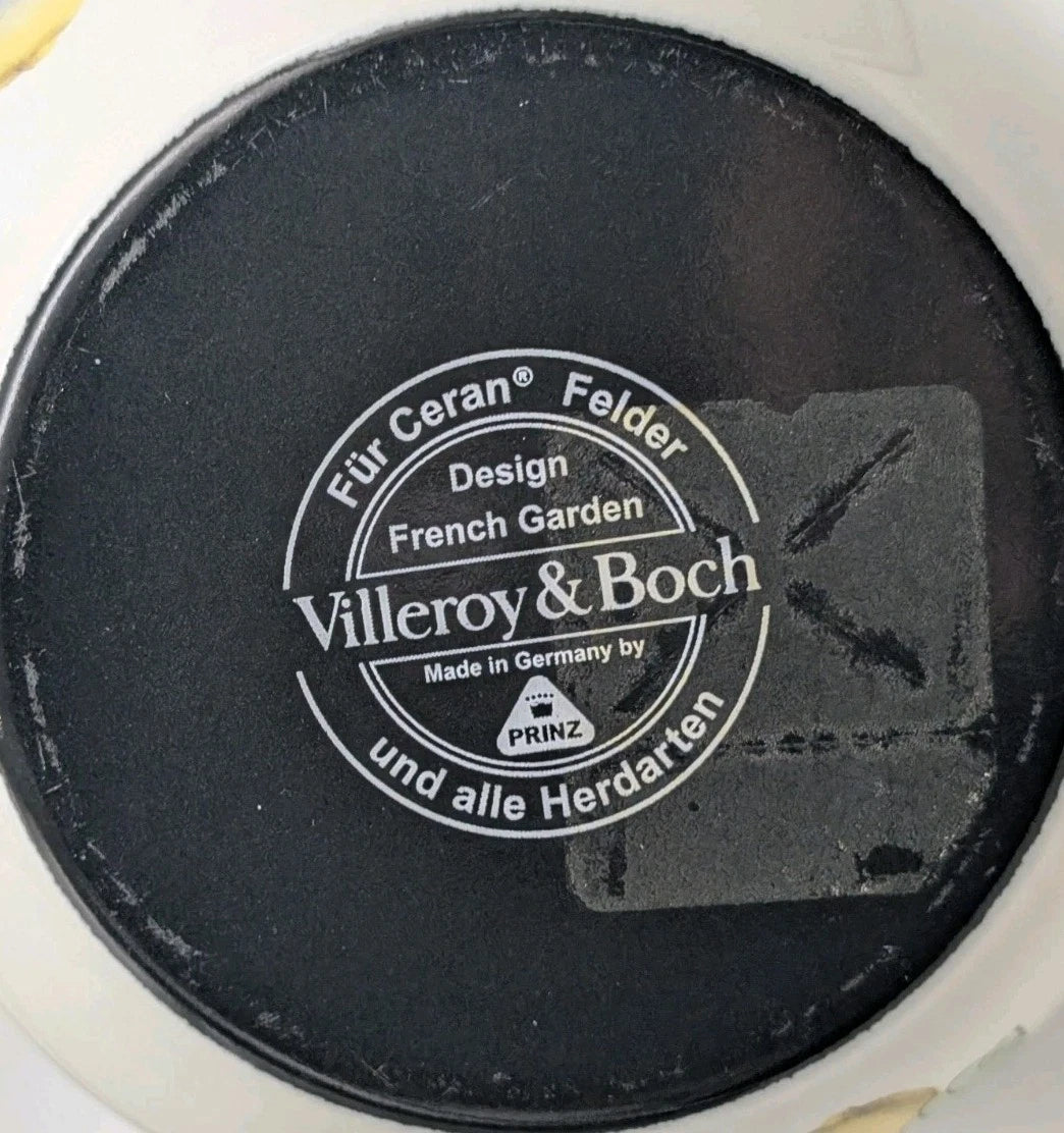 Villeroy & Boch French Garden Fleurence Enamel Tea Pot w/ Lid Pristine Cherries