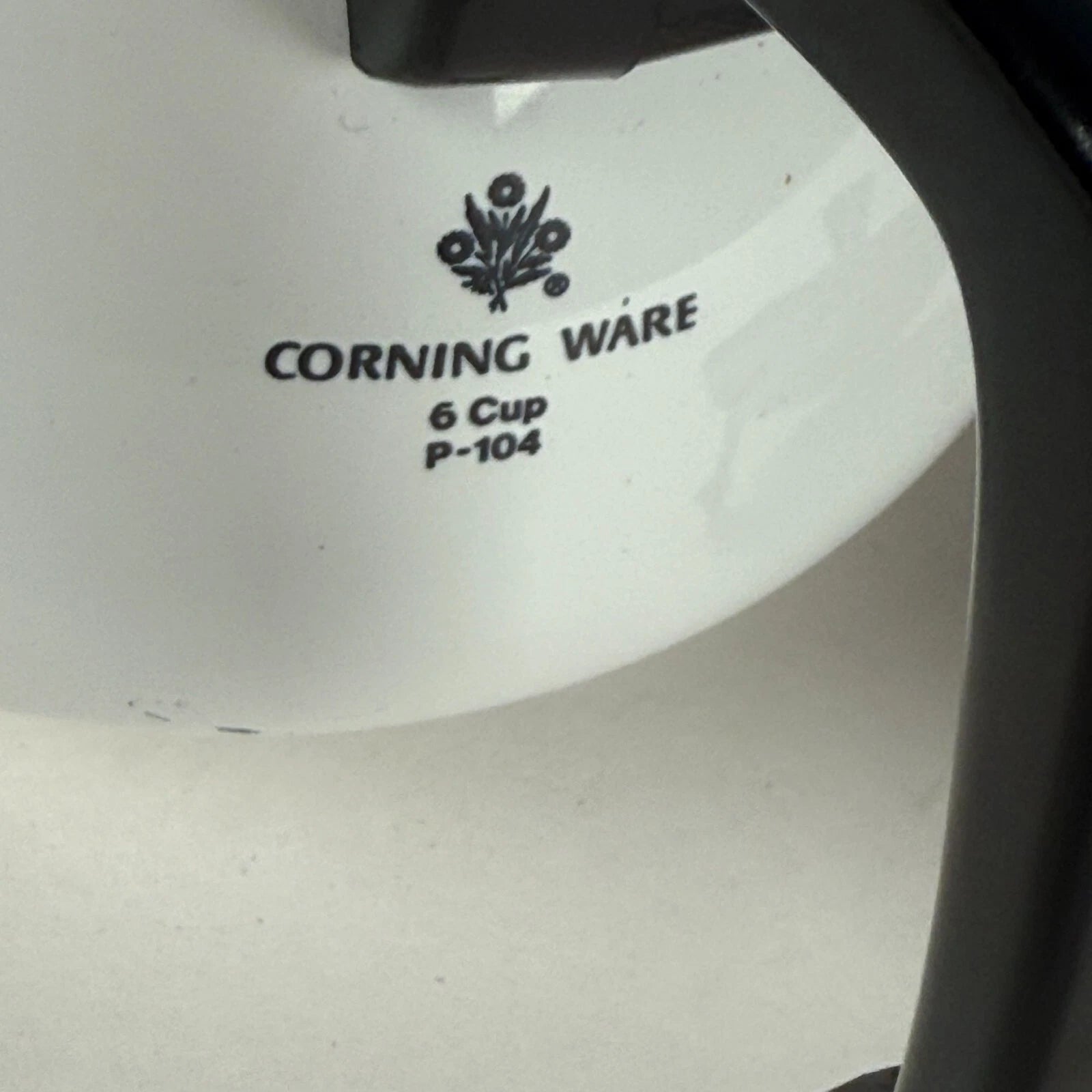 Vintage Corning Ware 6 Cup P 104 White Floral Enamel Coffee Tea Pot With Lid | eBay