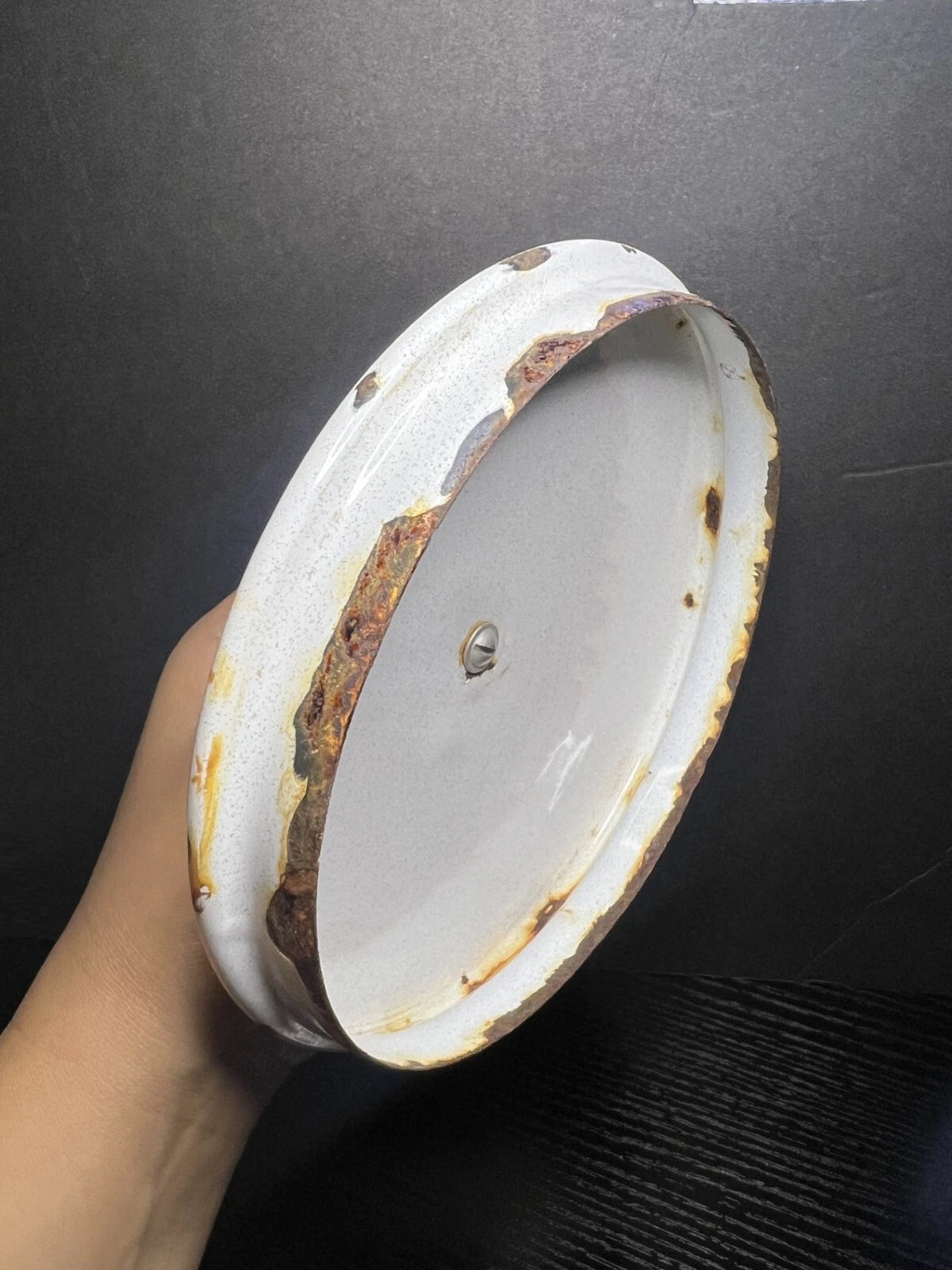 Vintage MCM 1950s Rare Thanksgiving Themed White Enamel Tea Kettle Pot w/ Handle | eBay