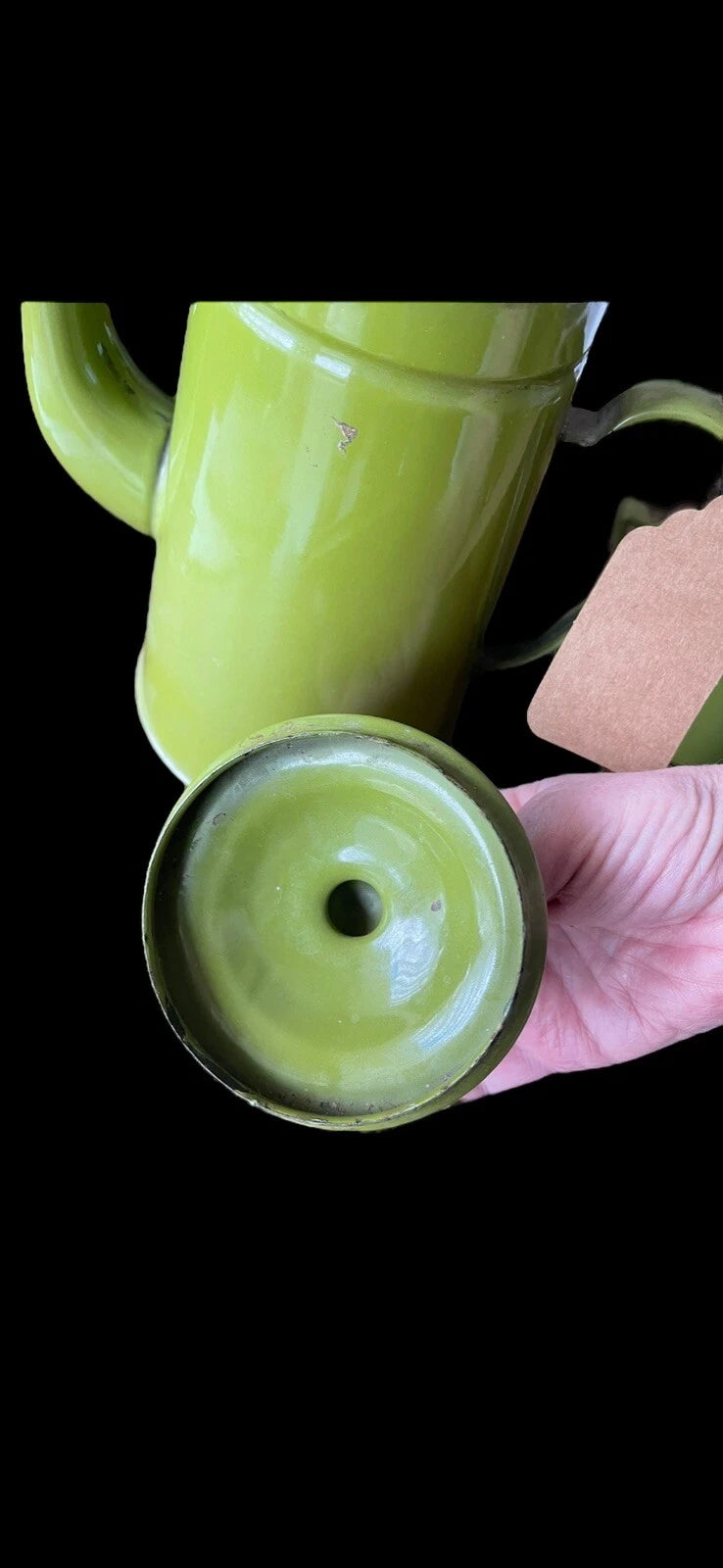 OTTO Japan Enamel Black Trim Tea Kettle Coffee Pot Green w/sugar & Creamer + Lid | eBay