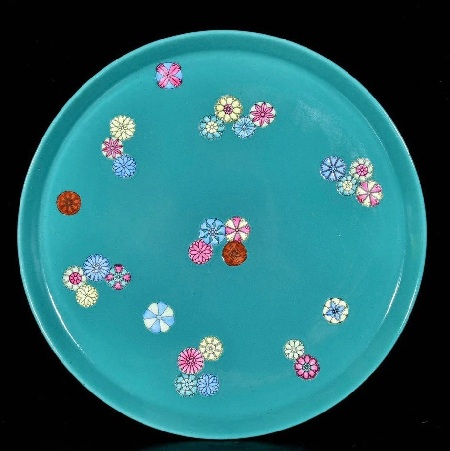 Qing yongzheng Enamel color porcelain Flower Pattern Wine TeaPot Cup Plate Set