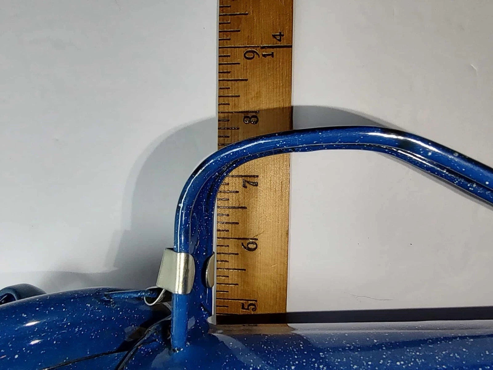 Vintage Enamel Stove Top Coffee Tea Pot Blue Speckled Camping Farmhouse | eBay