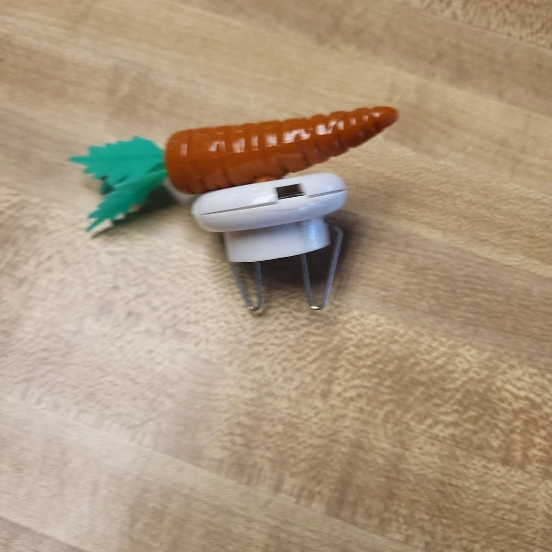 Vintage Copco Enamel Teapot Figural Mr Rabbit Bunny Carrot Whistling Tea Kettle