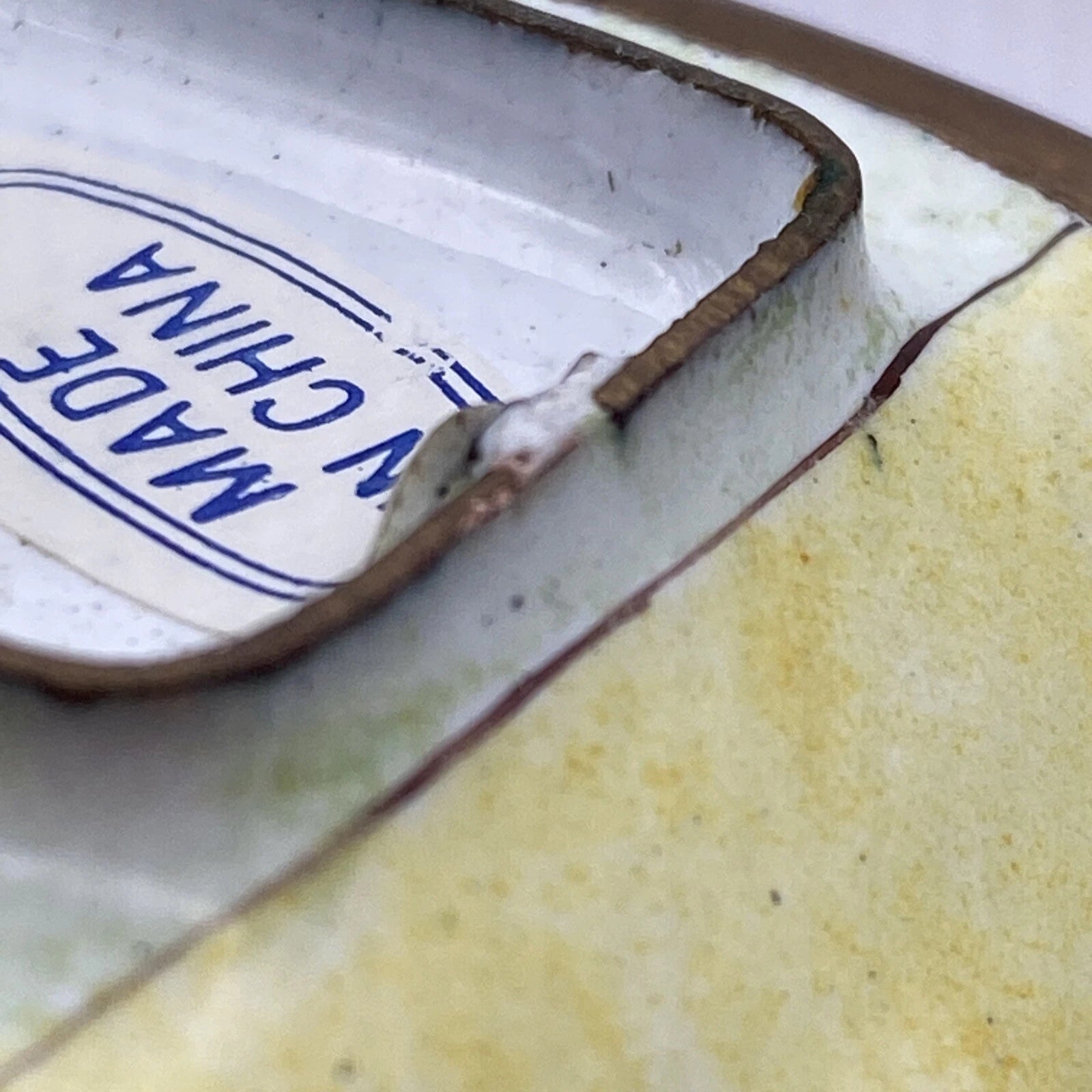 Miniature Enamel Teapot With Lid Yellow flowers BB7