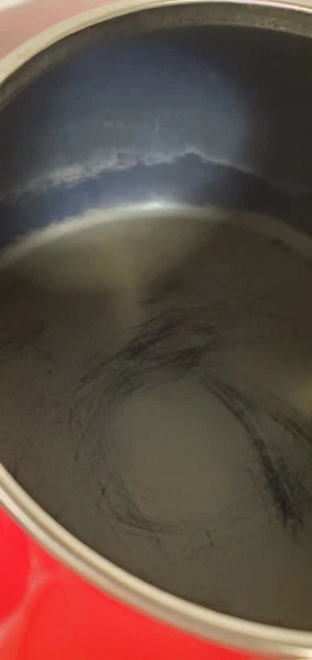 Vintage Chantal Classic Whistling Tea Kettle Teapot Red Enamel Black Handle 1.8