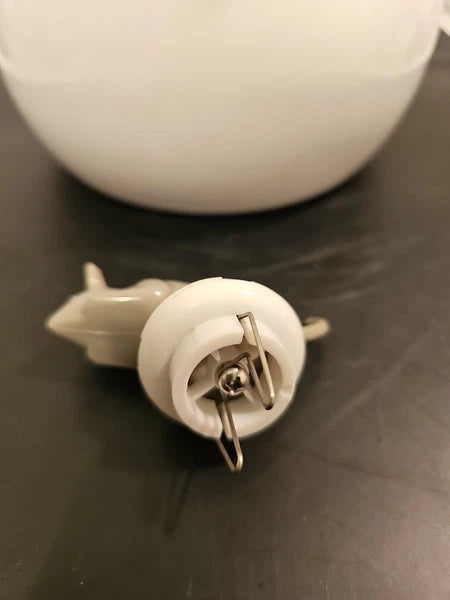 Vintage  Copco White Cat & Gray Mouse Enamelware 2 ½ QT Tea Kettle