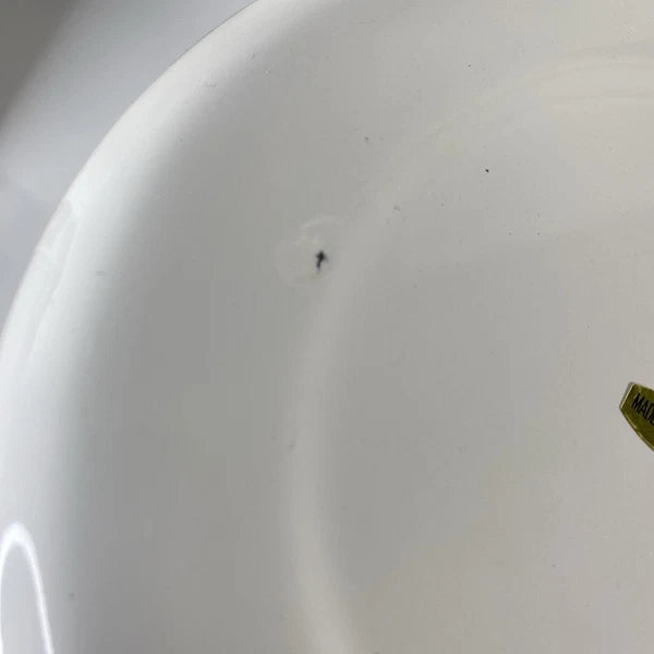 Vintage 2qt Enamel Tea Kettle With Flowers & Wood Handle New