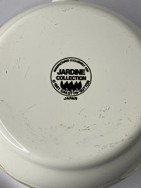 Gailstyn-Sutton Tea Pot Kettle Jardine Collection MCM Floral Enamel 1981 Japan