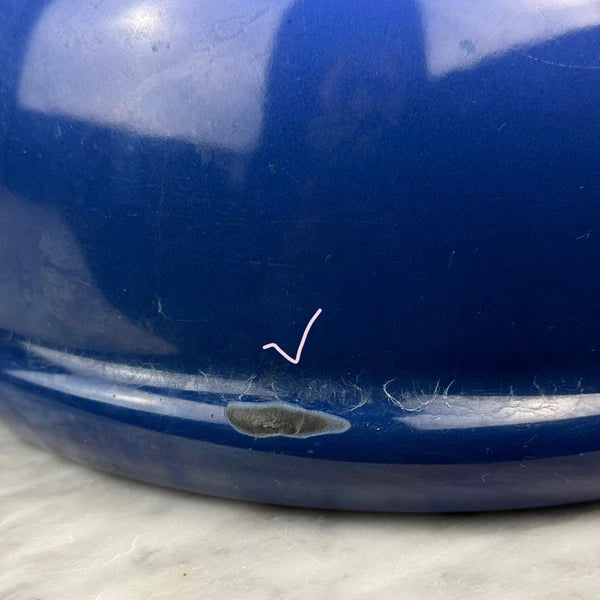 Vintage Le Creuset Whistling Tea Kettle Teapot Enamel Blue 1.7 Qt (1.6L)