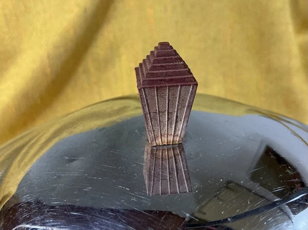 Sassy RED GRANITEWARE Enamelware TEAPOT Kettle Art Deco Style Shiny Vintage