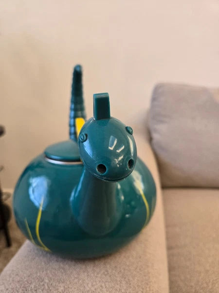 Vintage Copco Puff The Magic Dragon Dinosaur Teapot Tea Kettle