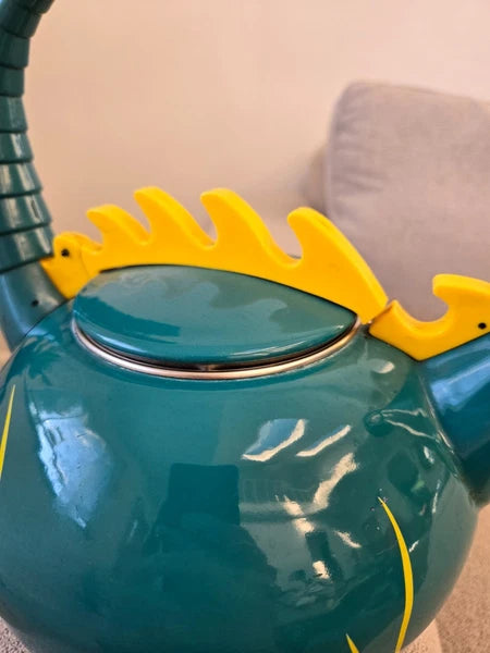 Vintage Copco Puff The Magic Dragon Dinosaur Teapot Tea Kettle