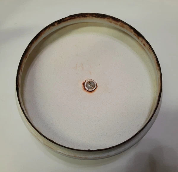 Vintage Enamelware Teapot Tea Kettle w/ Lid Porcelain Metal Fruit Kitchen Stove