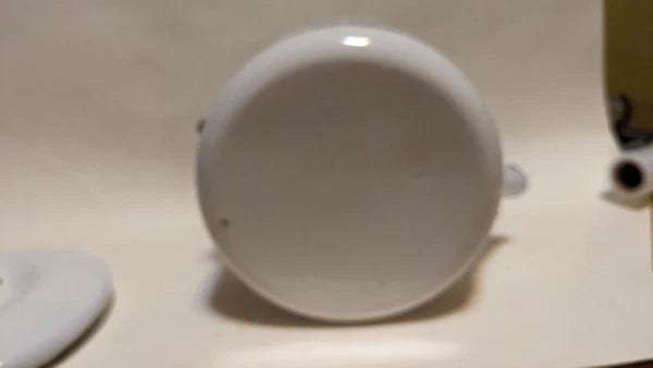 Vintage Blue Onion Danube Style Enamel Teapot Metal Bail Wood Handle 4.5"×8"