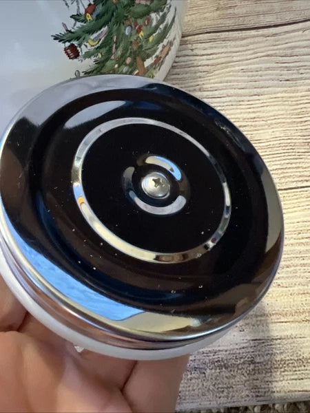 Spode Christmas Tree Whistling Tea Kettle Pot Porcelain Enamel on Steel 2.2 Qt