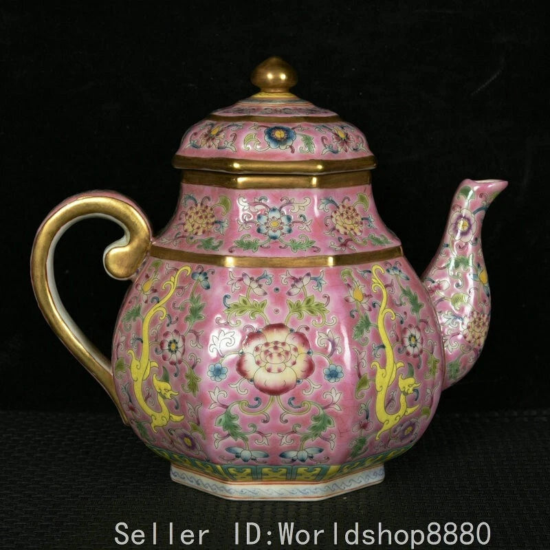 7" Old China Yongzheng Marked Colour Enamel Porcelain Dragon Teapot Pot | eBay