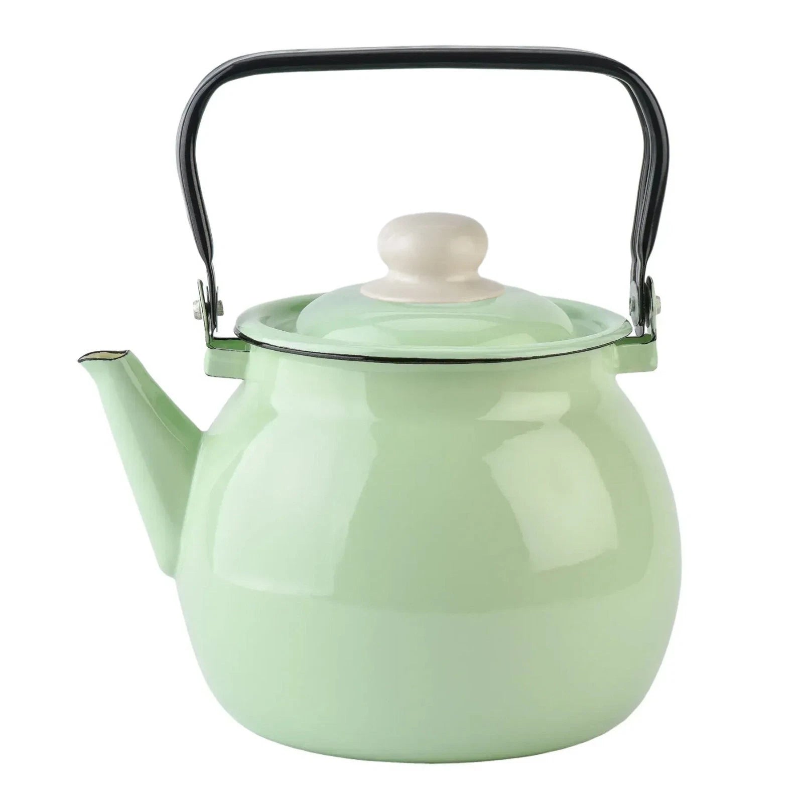3.7-qt STPGOODS Green Enamel Teapot Stovetop Kettle Vintage Style Enamel Tea Pot | eBay