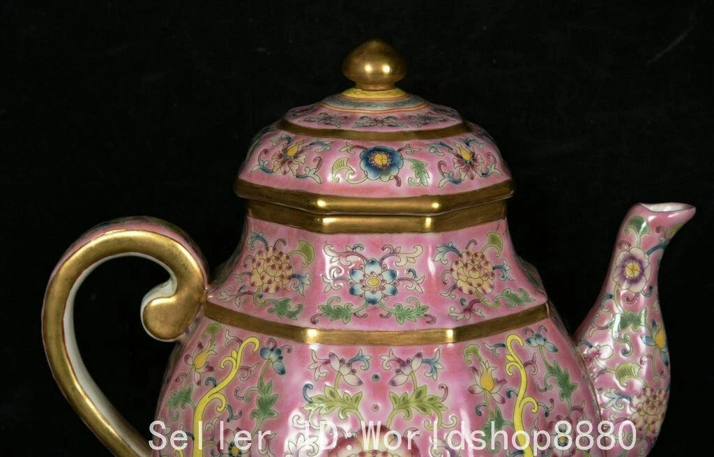 7" Old China Yongzheng Marked Colour Enamel Porcelain Dragon Teapot Pot | eBay