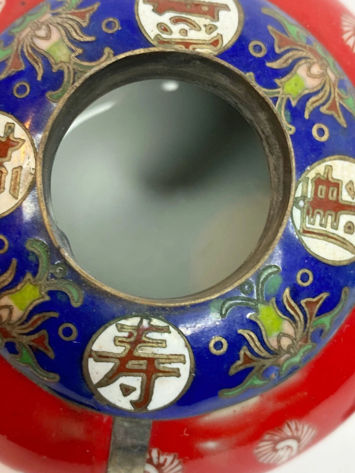 Antique Chinese Tibet-Silver Porcelain & Cloisonné Enamel Tea Pot hand painted | eBay