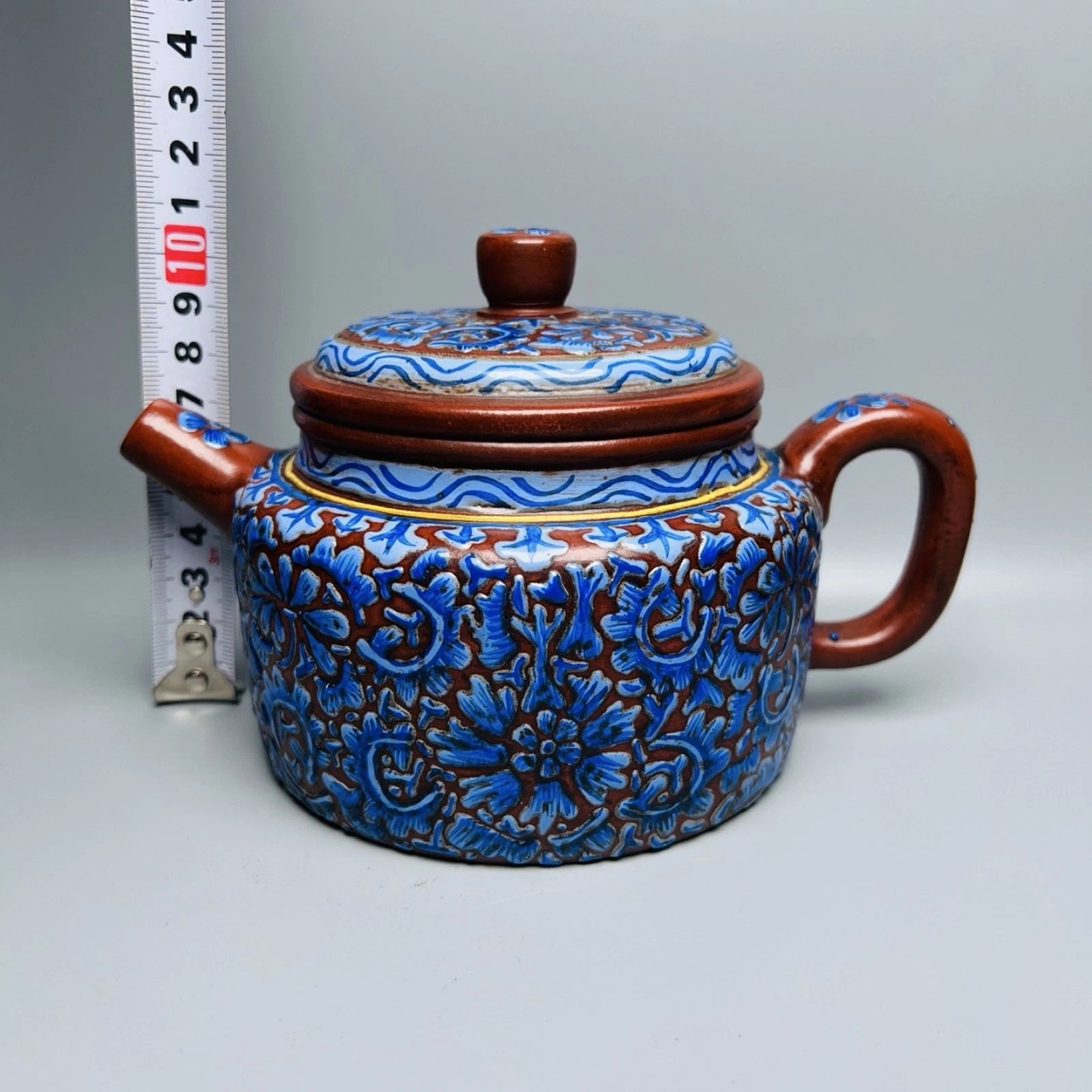 Yixing Zisha Teapot Fashion Decorative Purple Tea Strainer Enameled Enamel