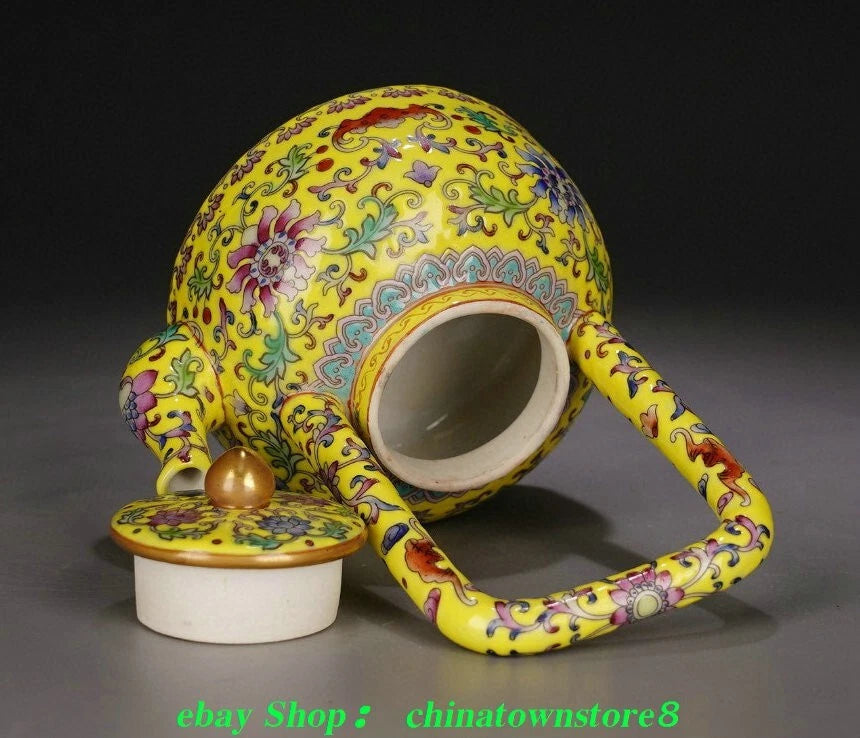 5.5'' Old Qing Yongzheng Enamel Color Porcelain Gilt Portable Teapot Teakettle | eBay