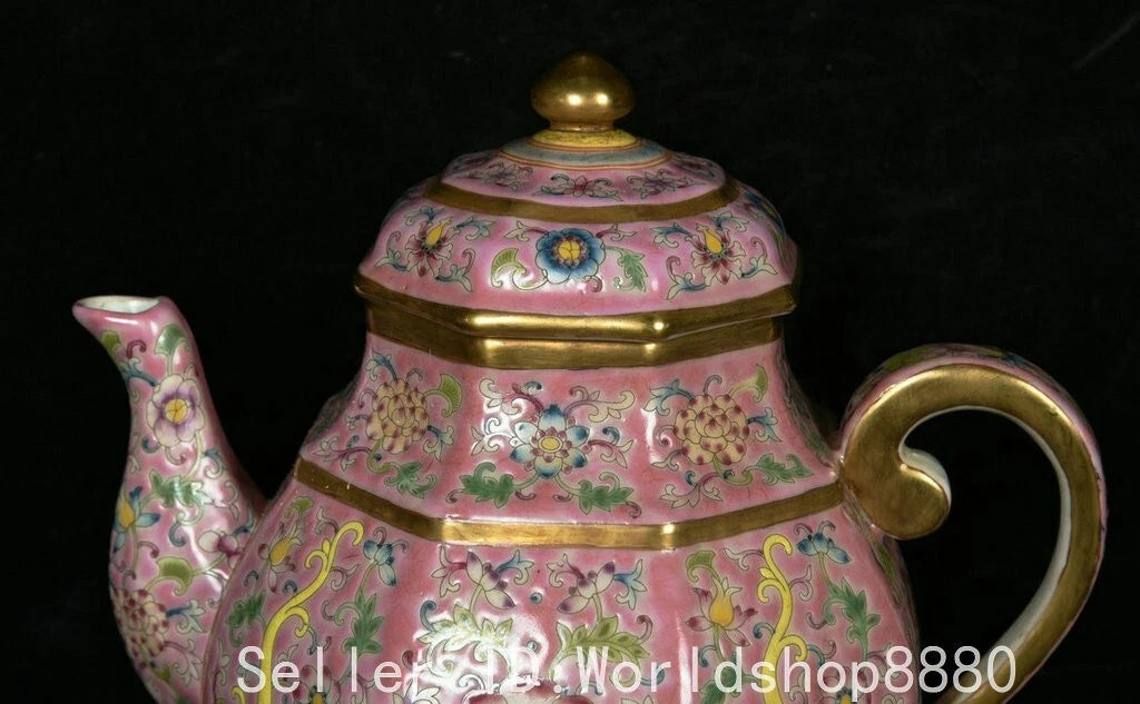 7" Old China Yongzheng Marked Colour Enamel Porcelain Dragon Teapot Pot | eBay