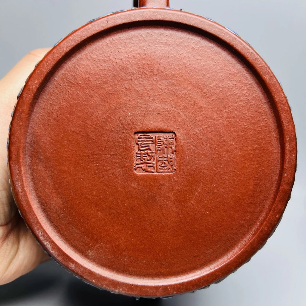 Yixing Zisha Teapot Fashion Decorative Purple Tea Strainer Enameled Enamel
