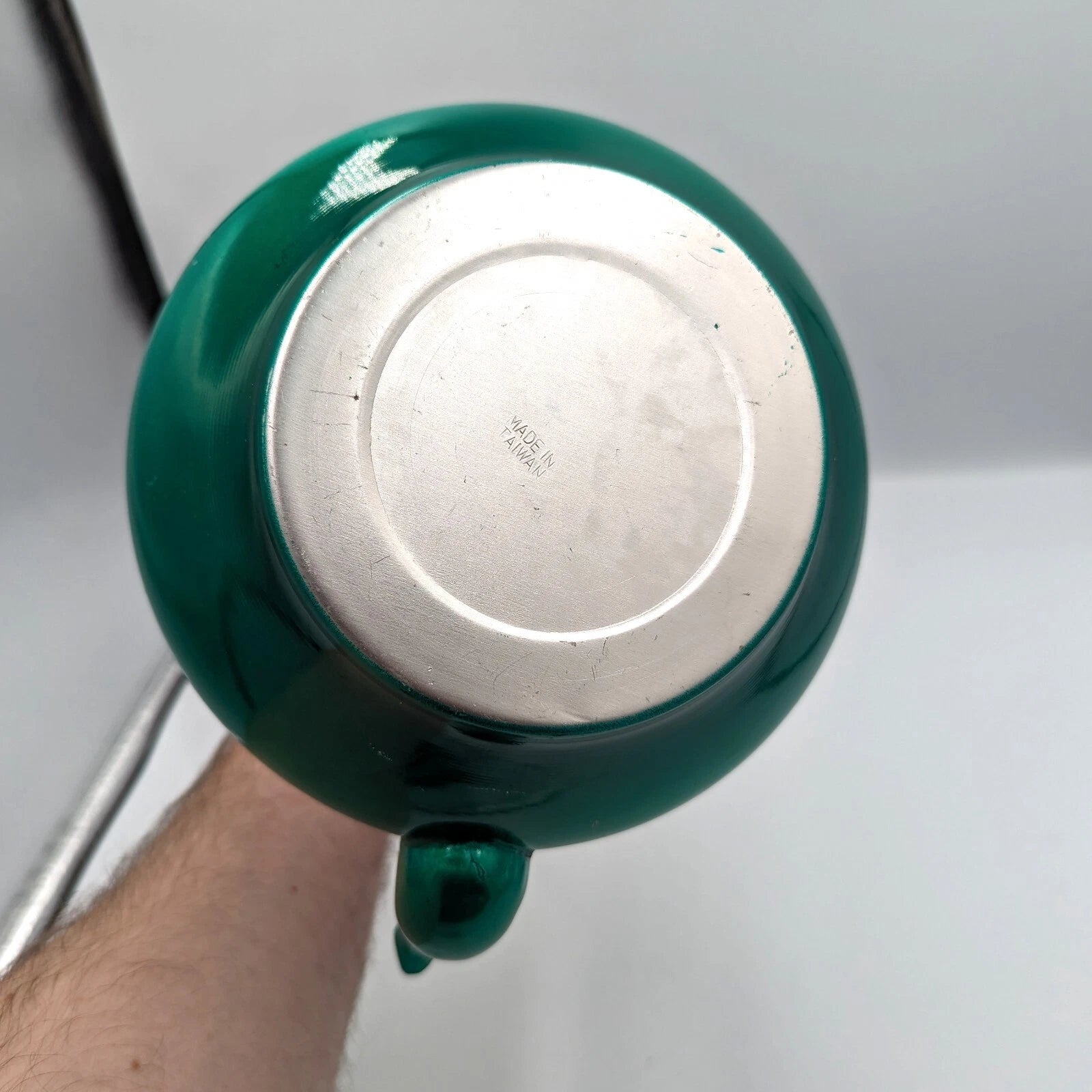 Vintage Taiwan Emerald Jade Green Enamelware Aluminum Teapot Tea Kettle Enamel | eBay