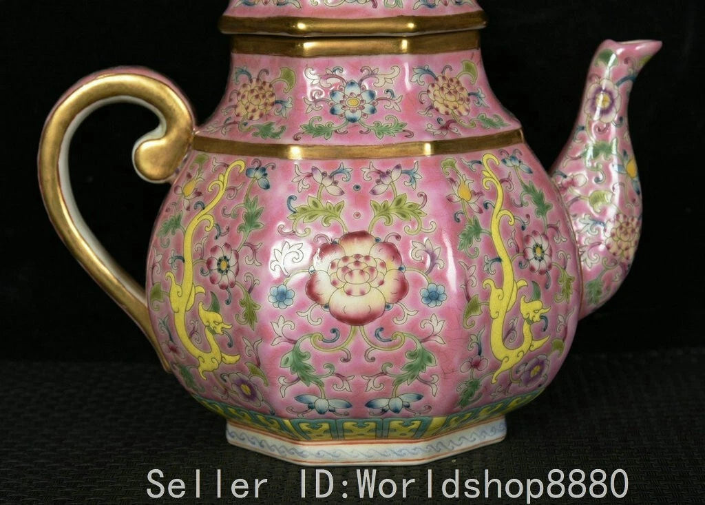 7" Old China Yongzheng Marked Colour Enamel Porcelain Dragon Teapot Pot | eBay