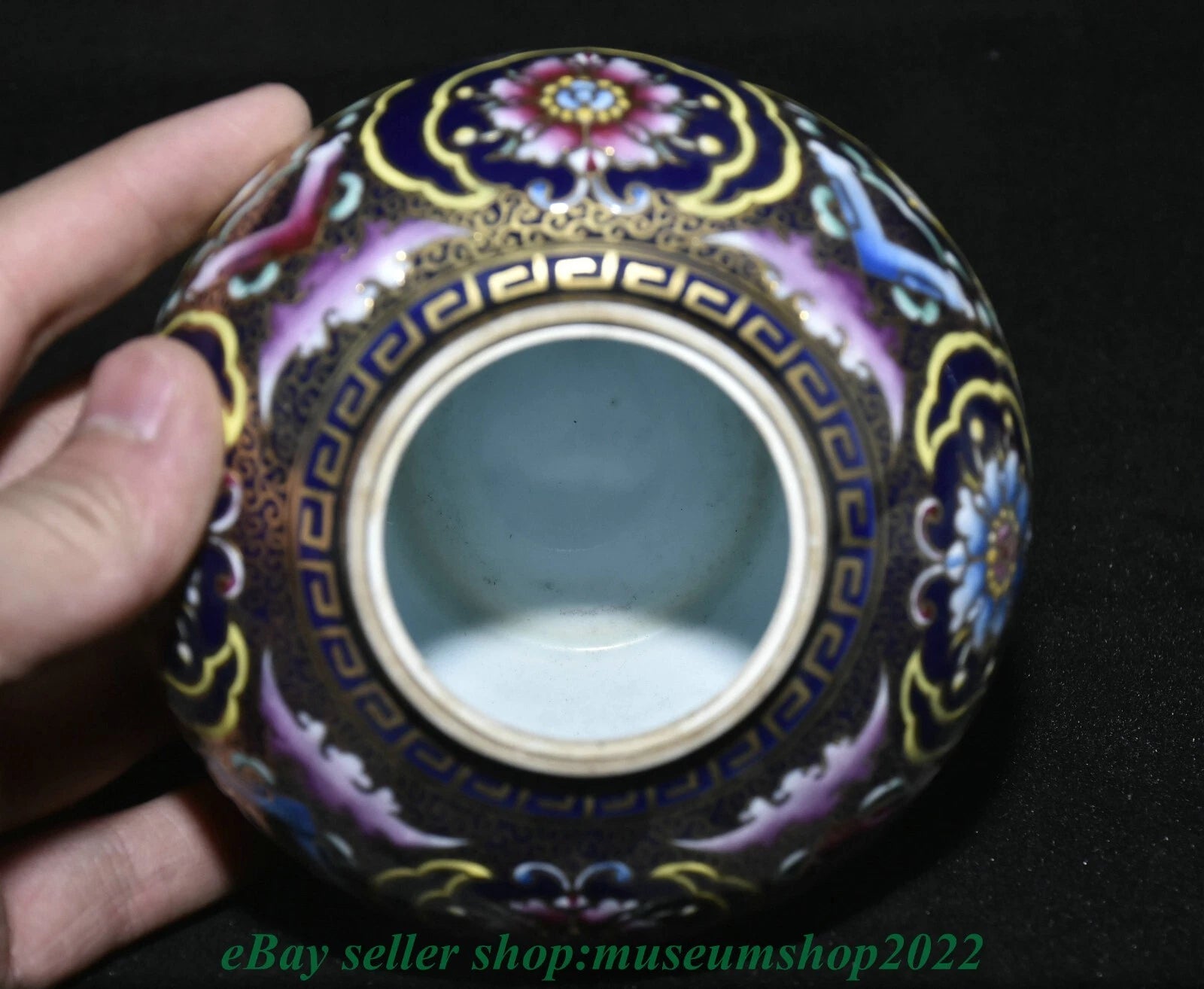 8.8" Marked Yongzheng Chinese Enamel Porcelain Gild Heart Turning Tea Pot Kettle | eBay