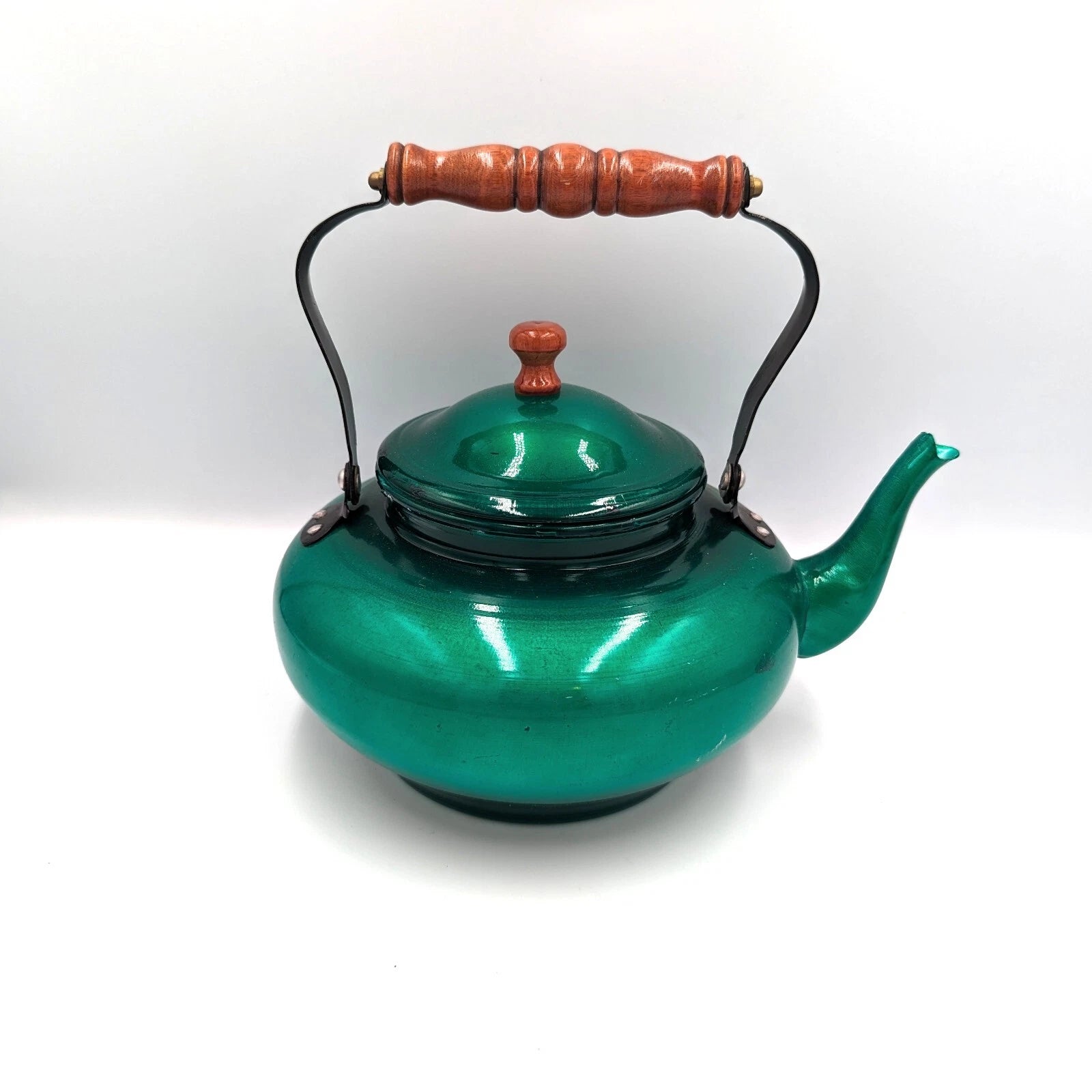 Vintage Taiwan Emerald Jade Green Enamelware Aluminum Teapot Tea Kettle Enamel | eBay
