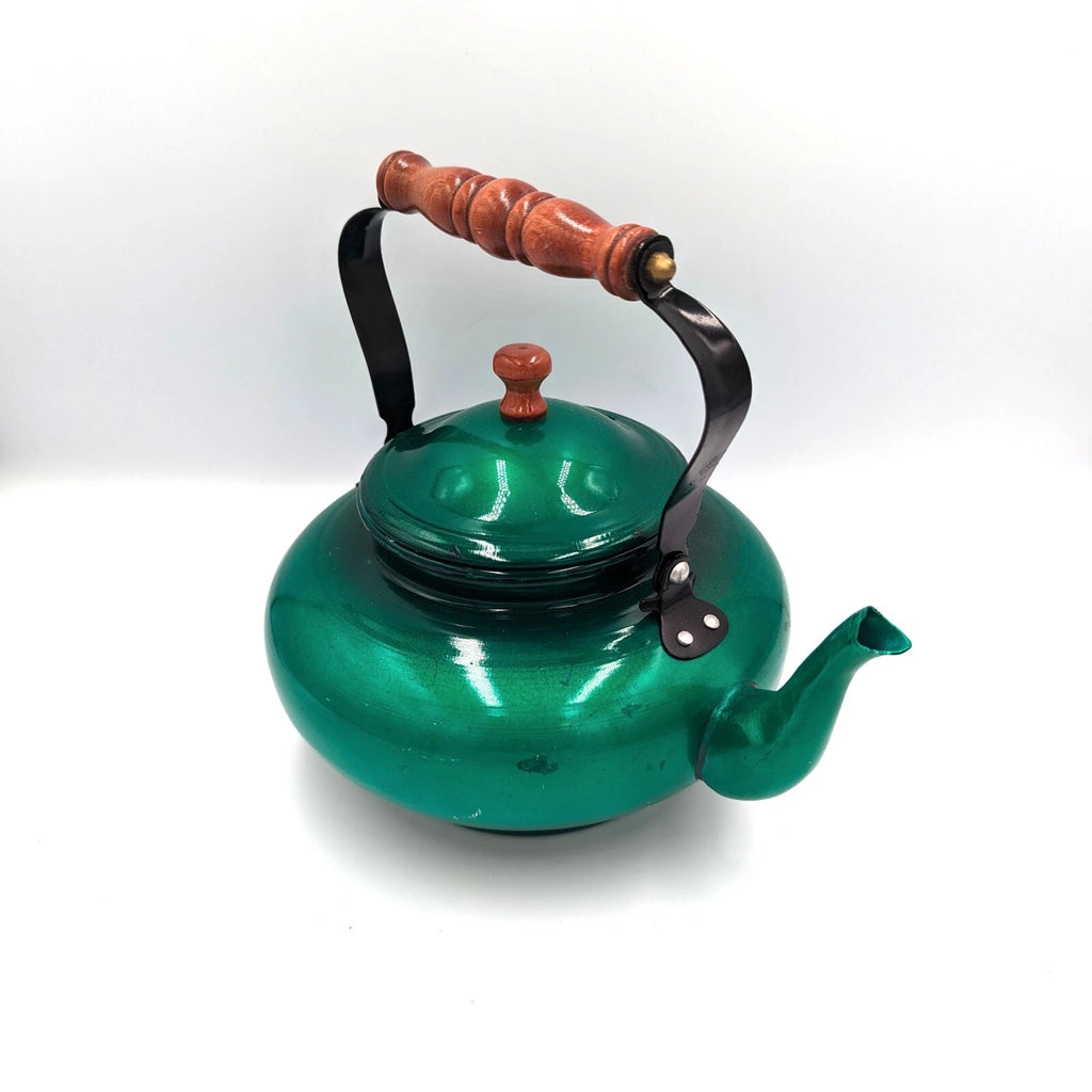 Vintage Taiwan Emerald Jade Green Enamelware Aluminum Teapot Tea Kettle Enamel | eBay