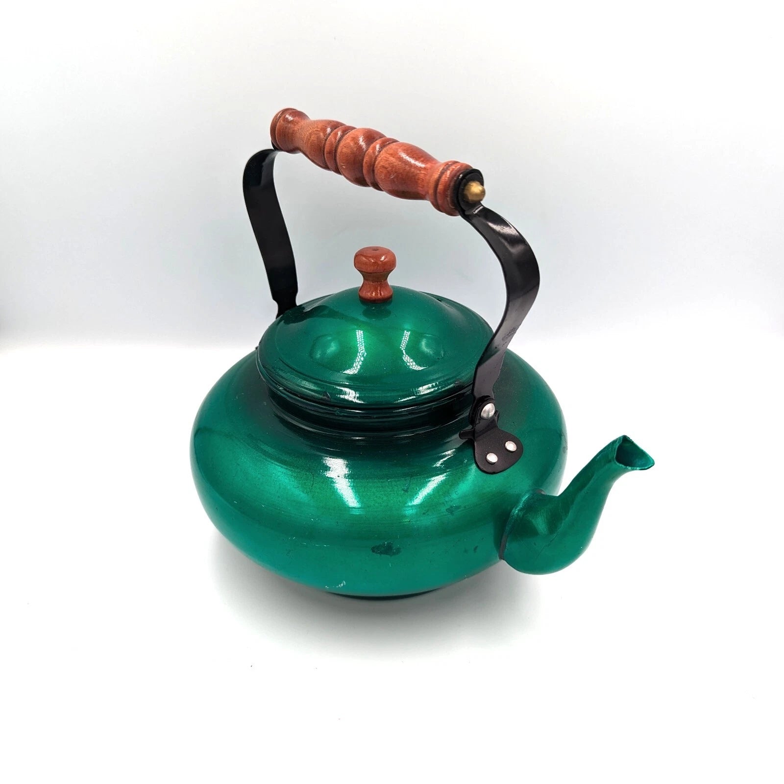 Vintage Taiwan Emerald Jade Green Enamelware Aluminum Teapot Tea Kettle Enamel | eBay