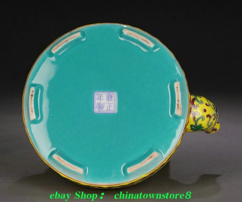 5.5'' Old Qing Yongzheng Enamel Color Porcelain Gilt Portable Teapot Teakettle | eBay