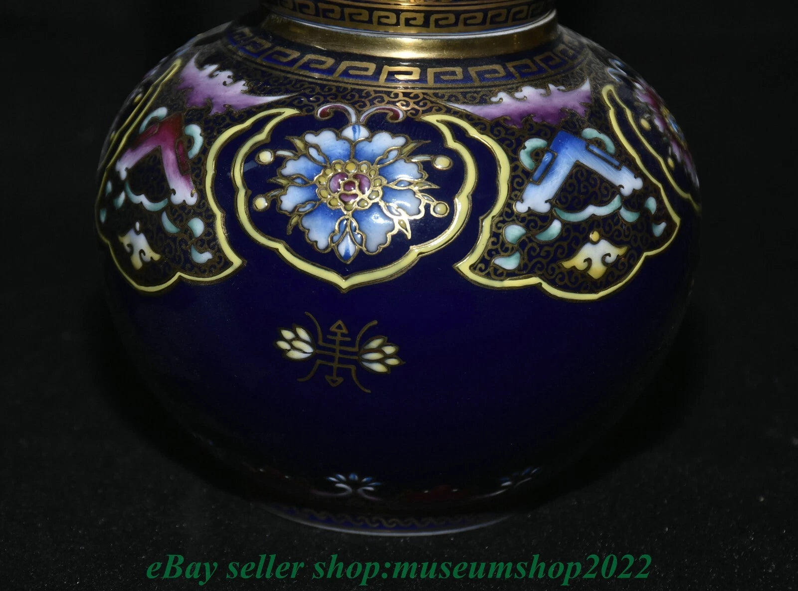 8.8" Marked Yongzheng Chinese Enamel Porcelain Gild Heart Turning Tea Pot Kettle | eBay